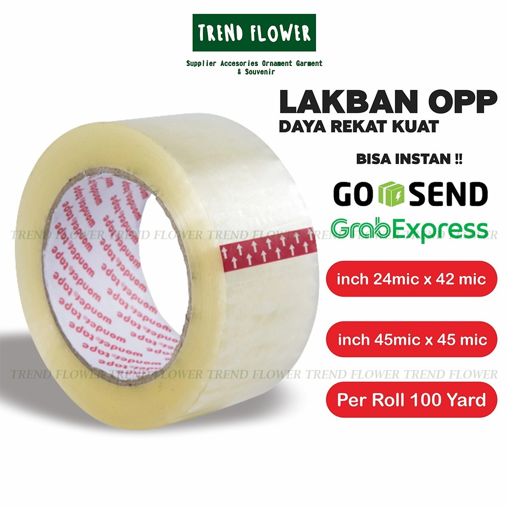 

Lakban Bening 1 inch Solatape/Plakban/Isolasi/Tape Lakban/Selotip/1 Inch/ Berkualitas Lengket Abadi 100 Yard