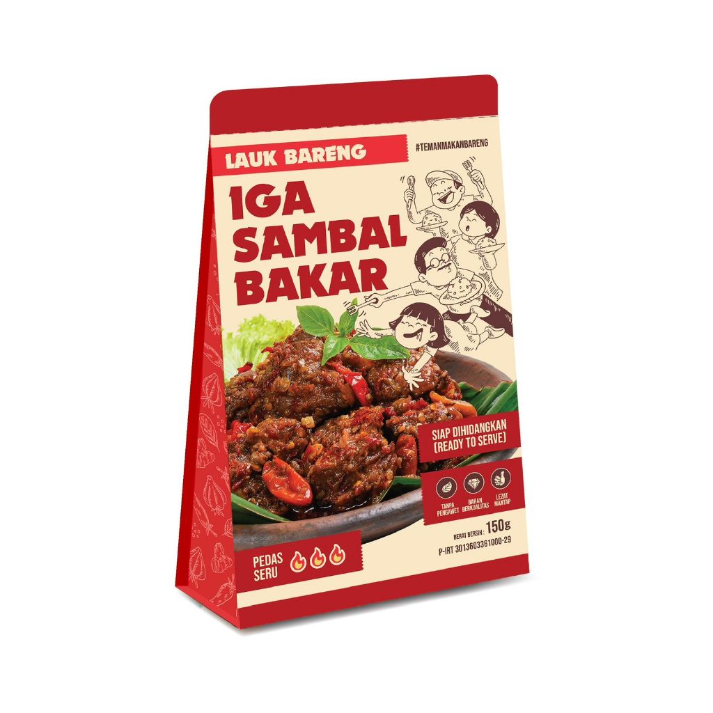 Lahap Bareng Iga Sambal Bakar Pedas Siap Makan 150gr
