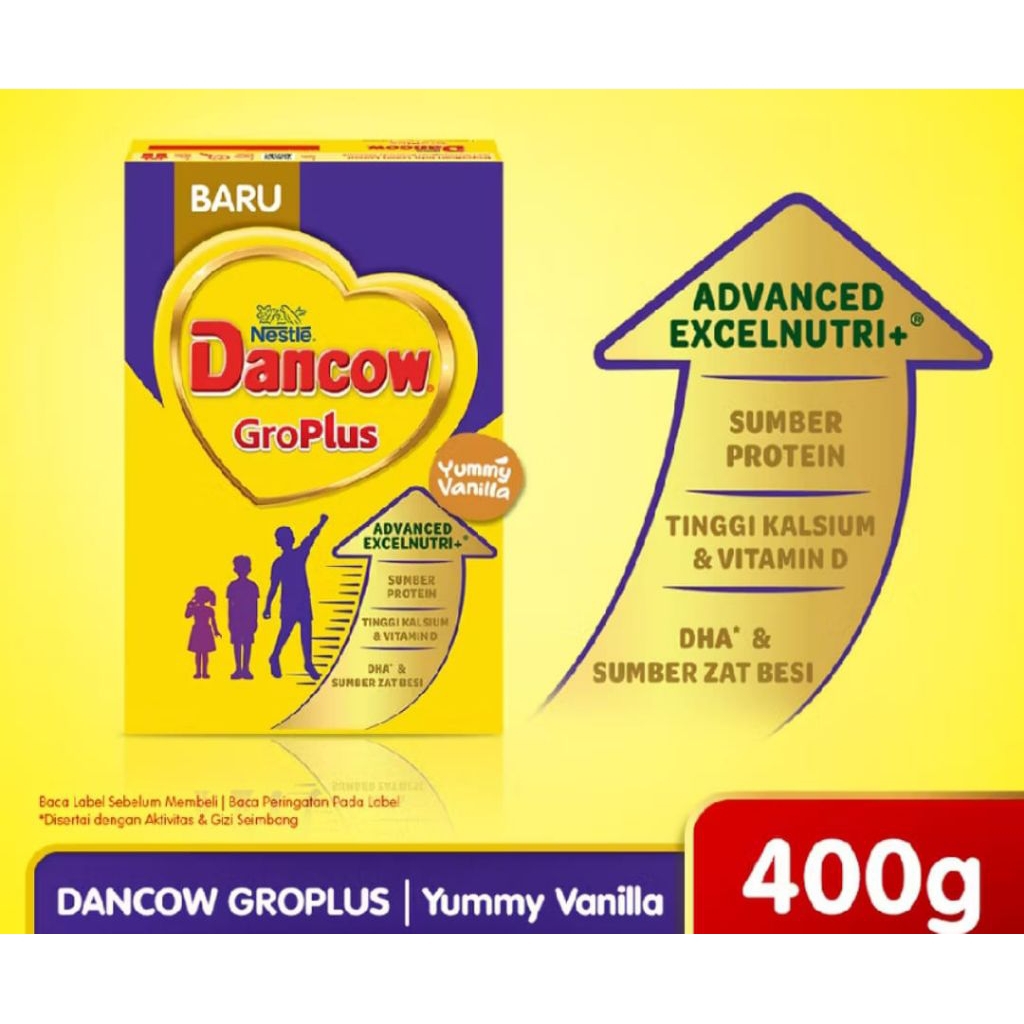 

DANCOW GROWPLUS 1-12THN 400GR.SUSU DANCOW GROWPLUS UNTUK TINGGI BADAN DAN BERAT BADAN TERBAIK.DANCOW GROWPLUS TERBAIK