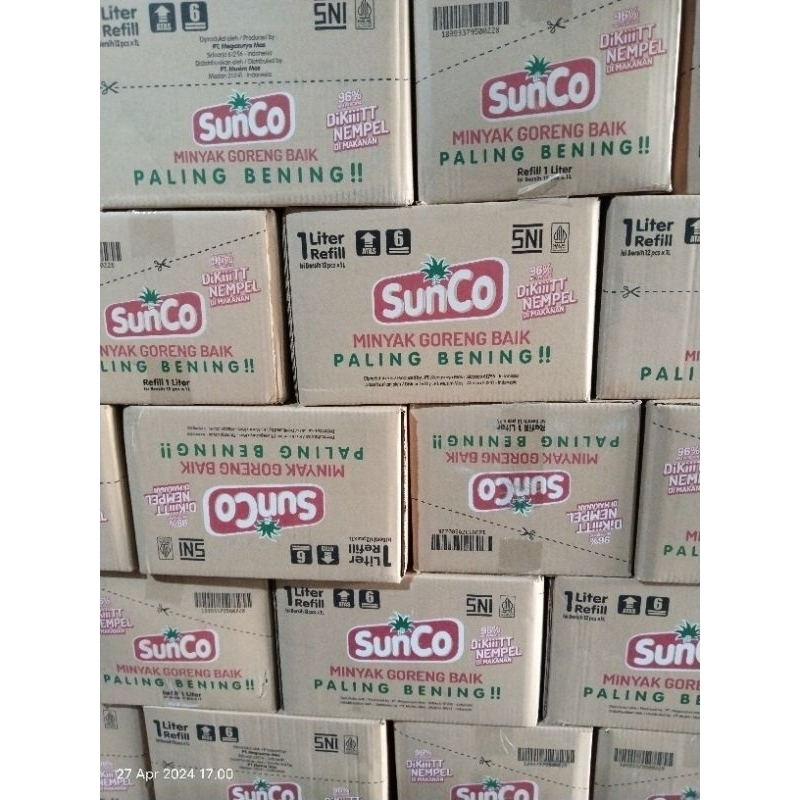

PROMO 1 Dus Minyak Sunco 1L (12 pouch)