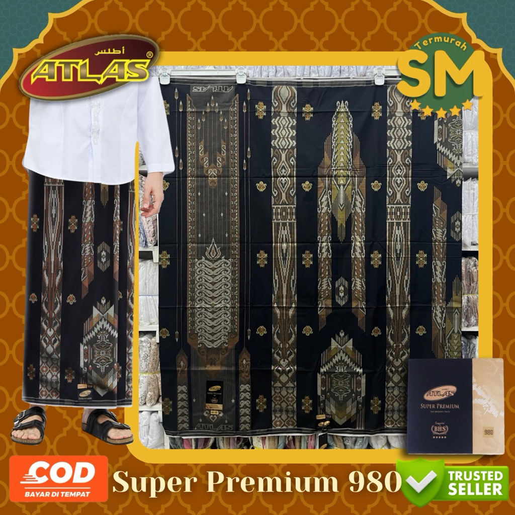 Sarung Atlas Super Premium 980 Gold BHS Original