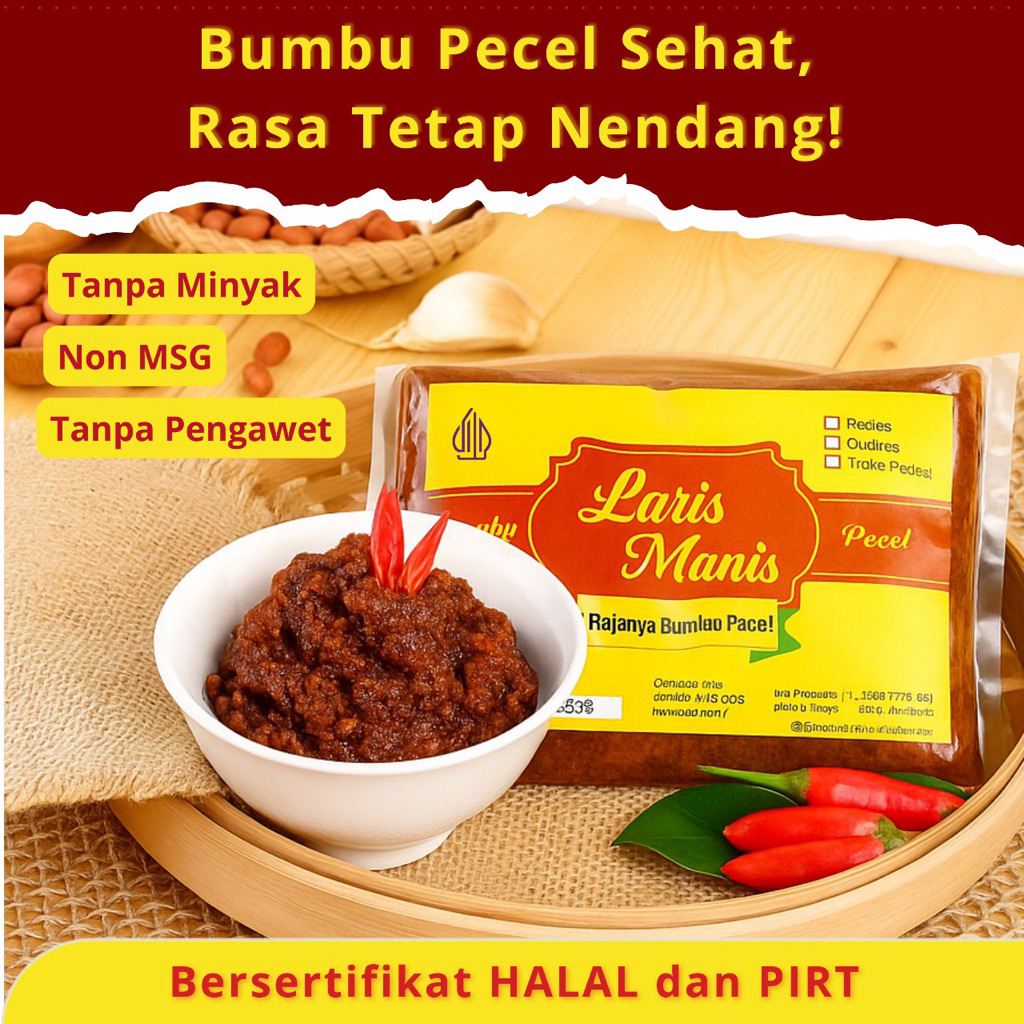 

Bumbu Pecel Khas Blitar LARIS MANIS | 1kg