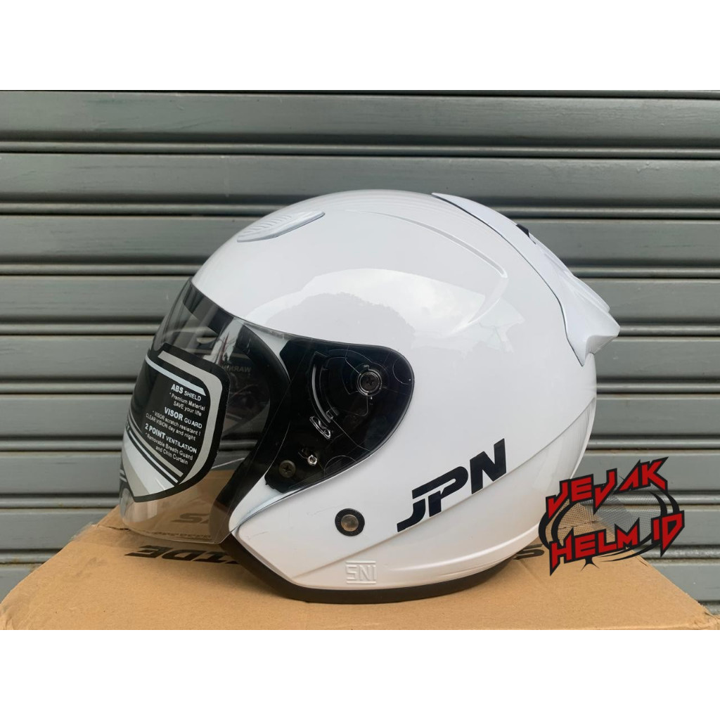 Helm Jpn Galaxy warna Putih Glosy Original SNI