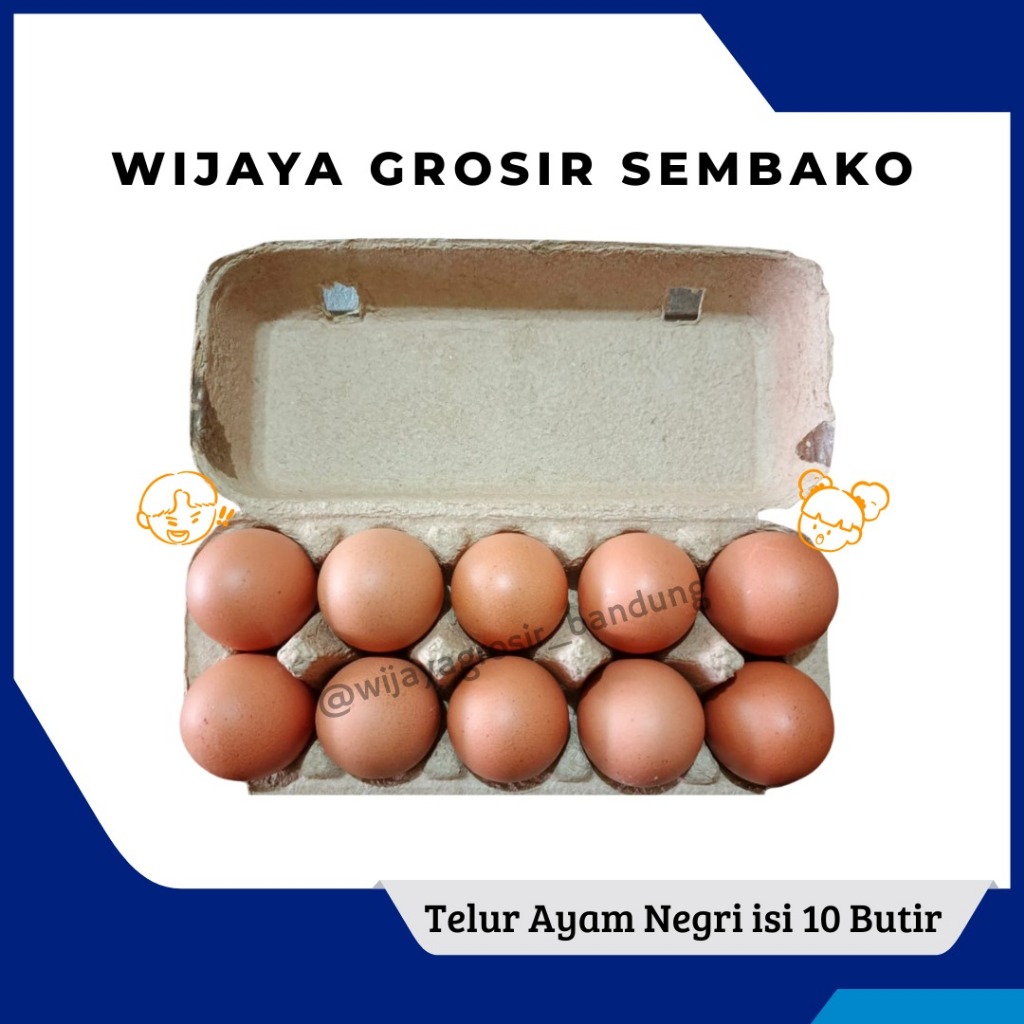 

Telur Ayam Negri isi 10 Butir