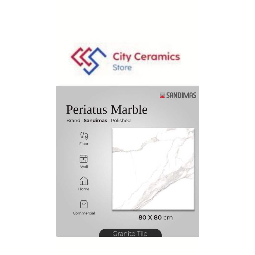 GRANIT SANDIMAS PERIATUS MARBLE 80x80