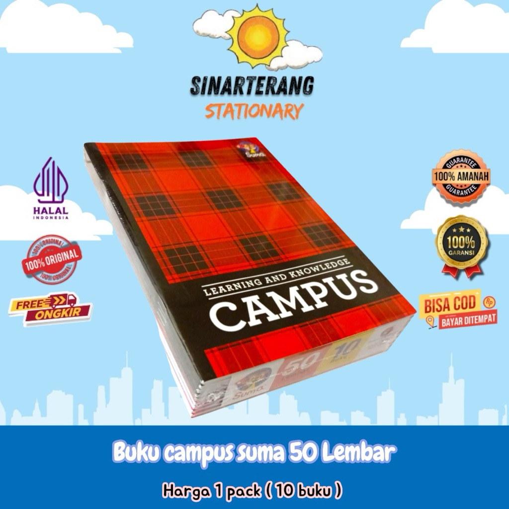 

Buku tulis campus Suma 50 Lembar