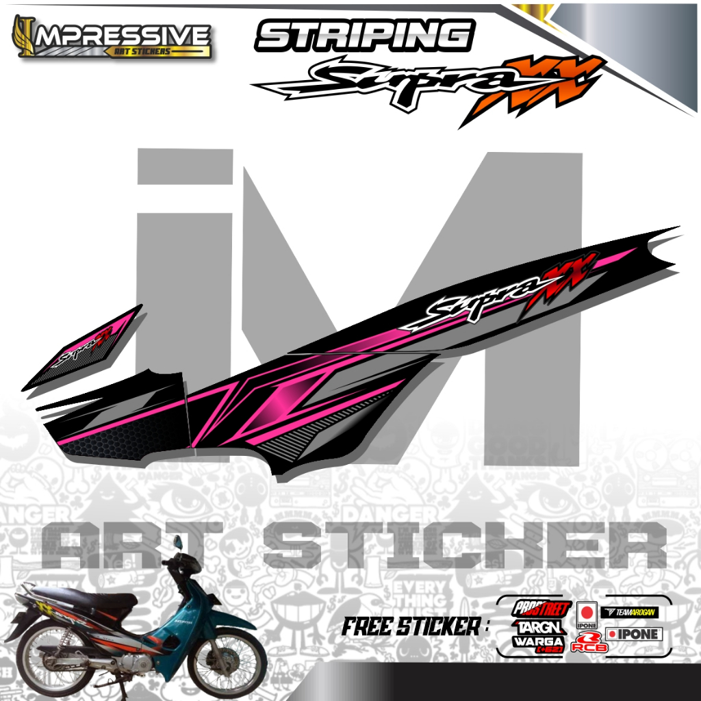 017. STICKER STRIPING SUPRA XX - STRIPING SUPRA XX MOTIF 04