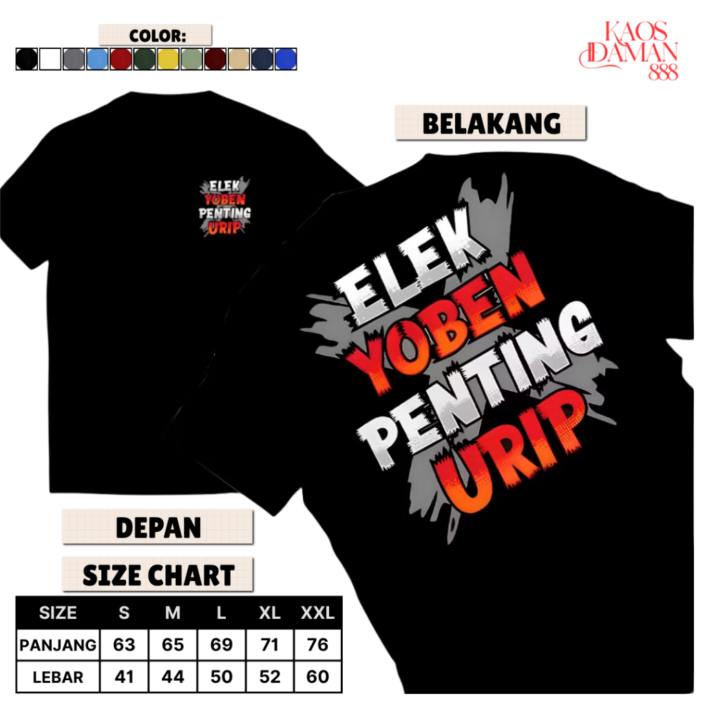 KAOS DISTRO PRINTING PREMIUM / KAOS DISTRO CUSTOM PRINTING / KAOS COTTON COMBED 30S / KAOS PRINTING 