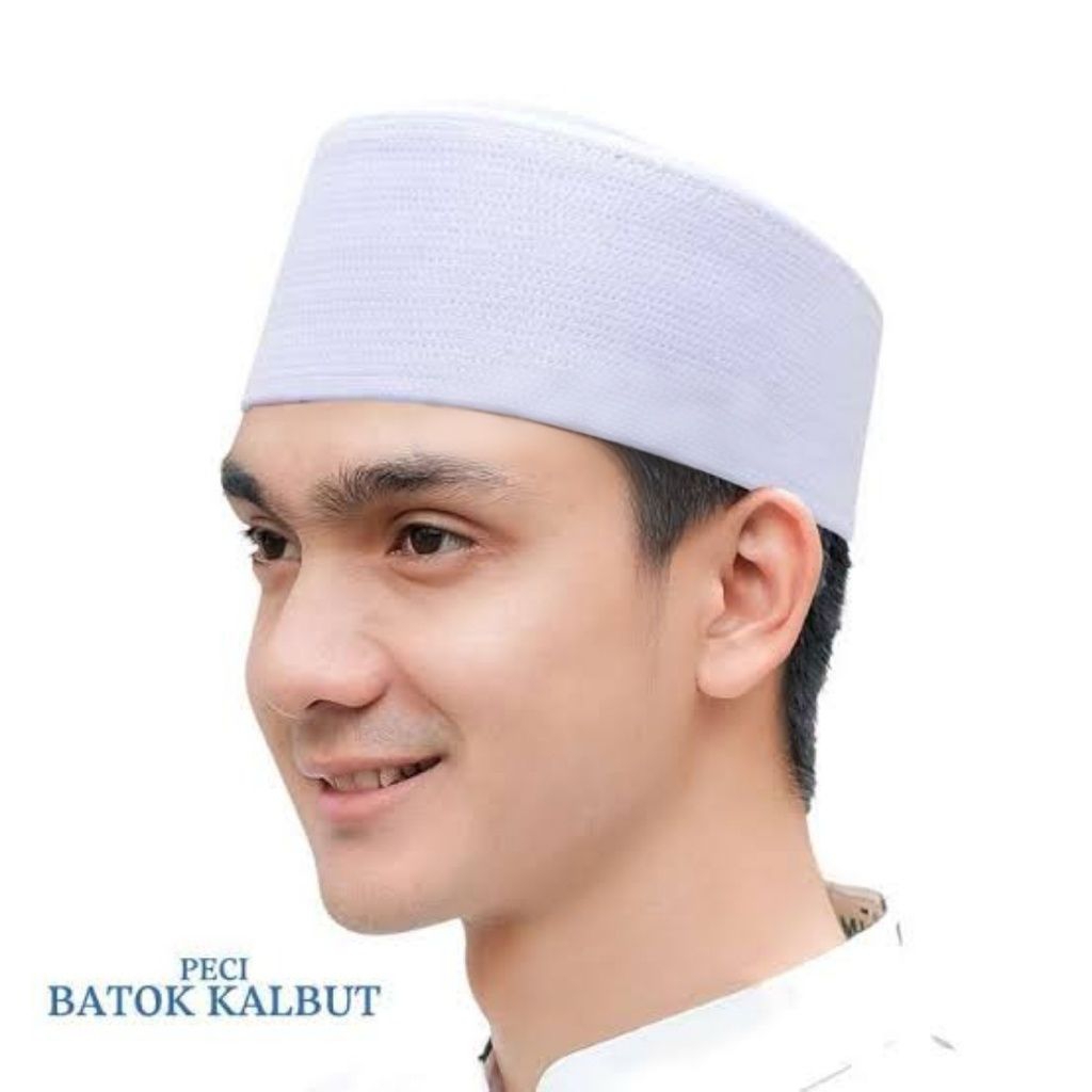 Peci Kopiah Batok Kalbut Putih AL FATIH AL-FALAH Original - PREMIUM Songkok Putih Keras Tidak Mudah 