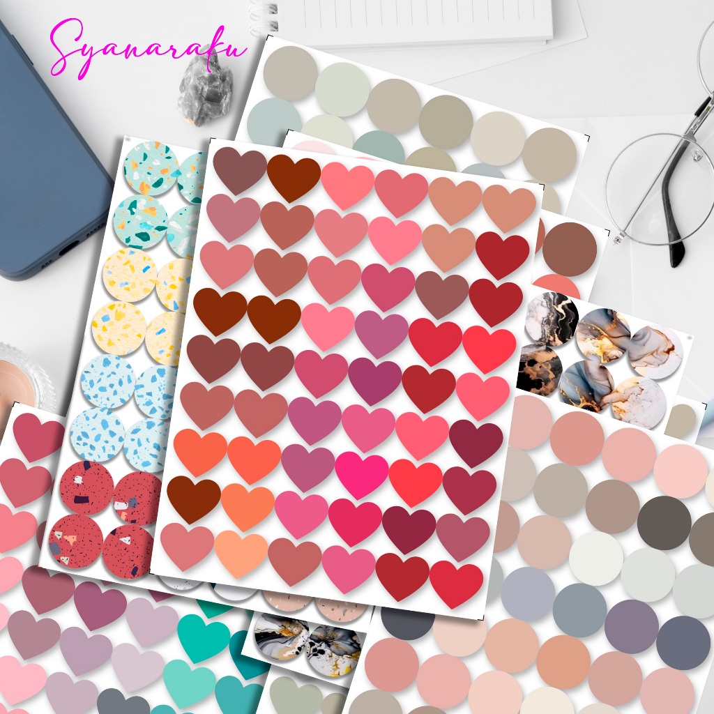 

Stiker Kertas Dekor MACARON LOVE Paper Sticker DIY Planner Scrapbook