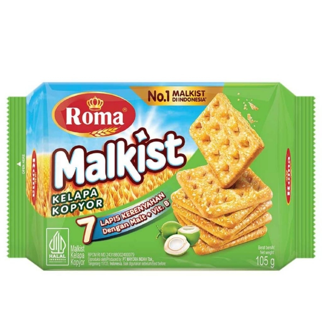

Roma Crackers Malkist KelapaKopyor 105G
