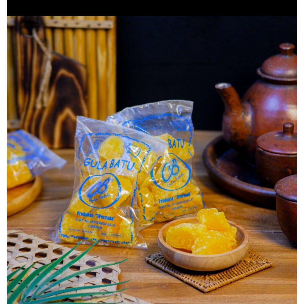 Gula Batu Kuning 1kg Asli Cirebon Gula Batu Cakar
