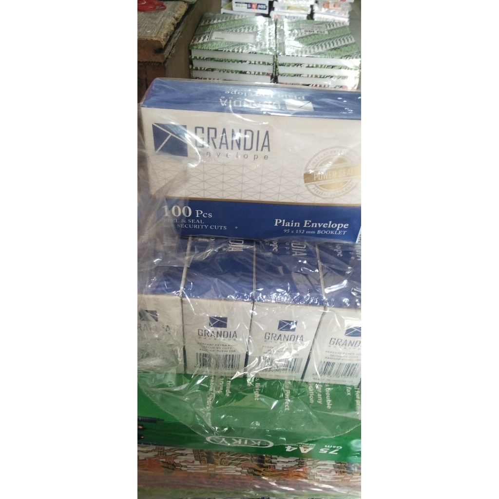 

Amplop grandia 104 putih polos 100lebar /pak