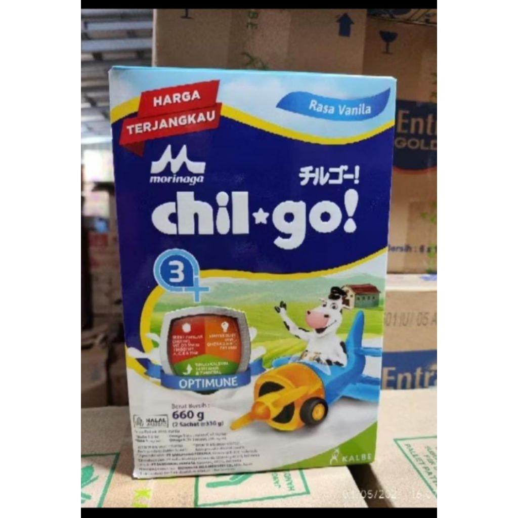 

Susu morinaga chil go 3+ rasa vanila 330gr