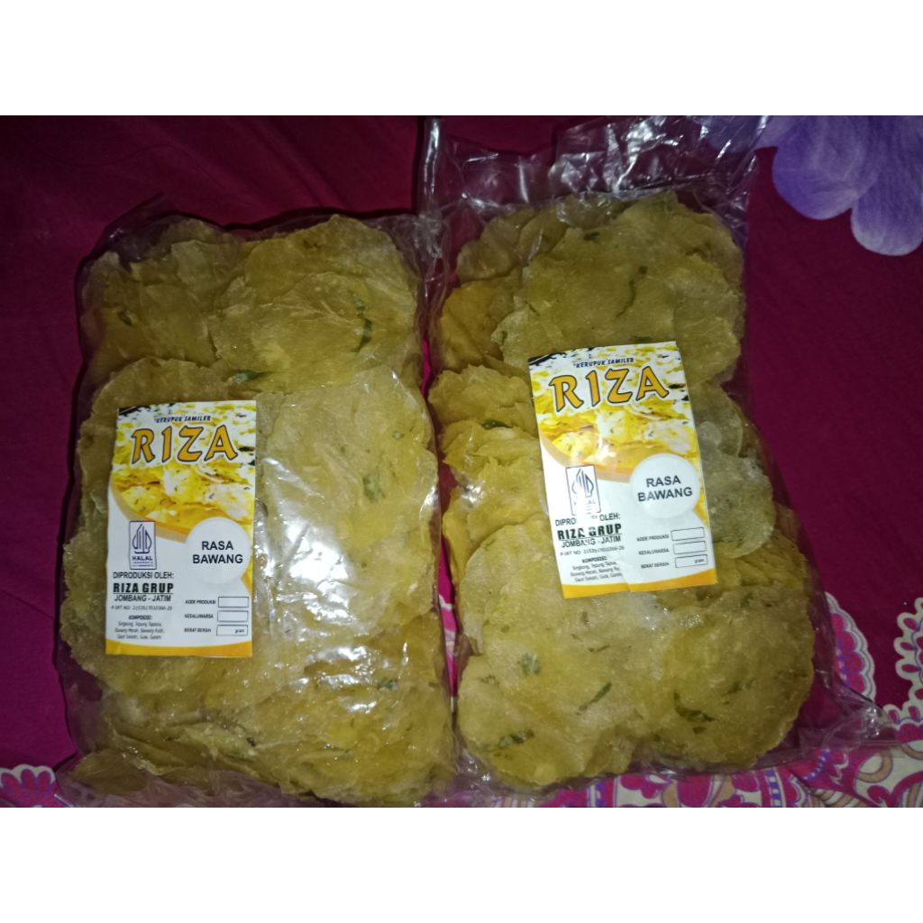

Krecek kerupuk samiler opak kecimpring Rasa Bawang 250 gram