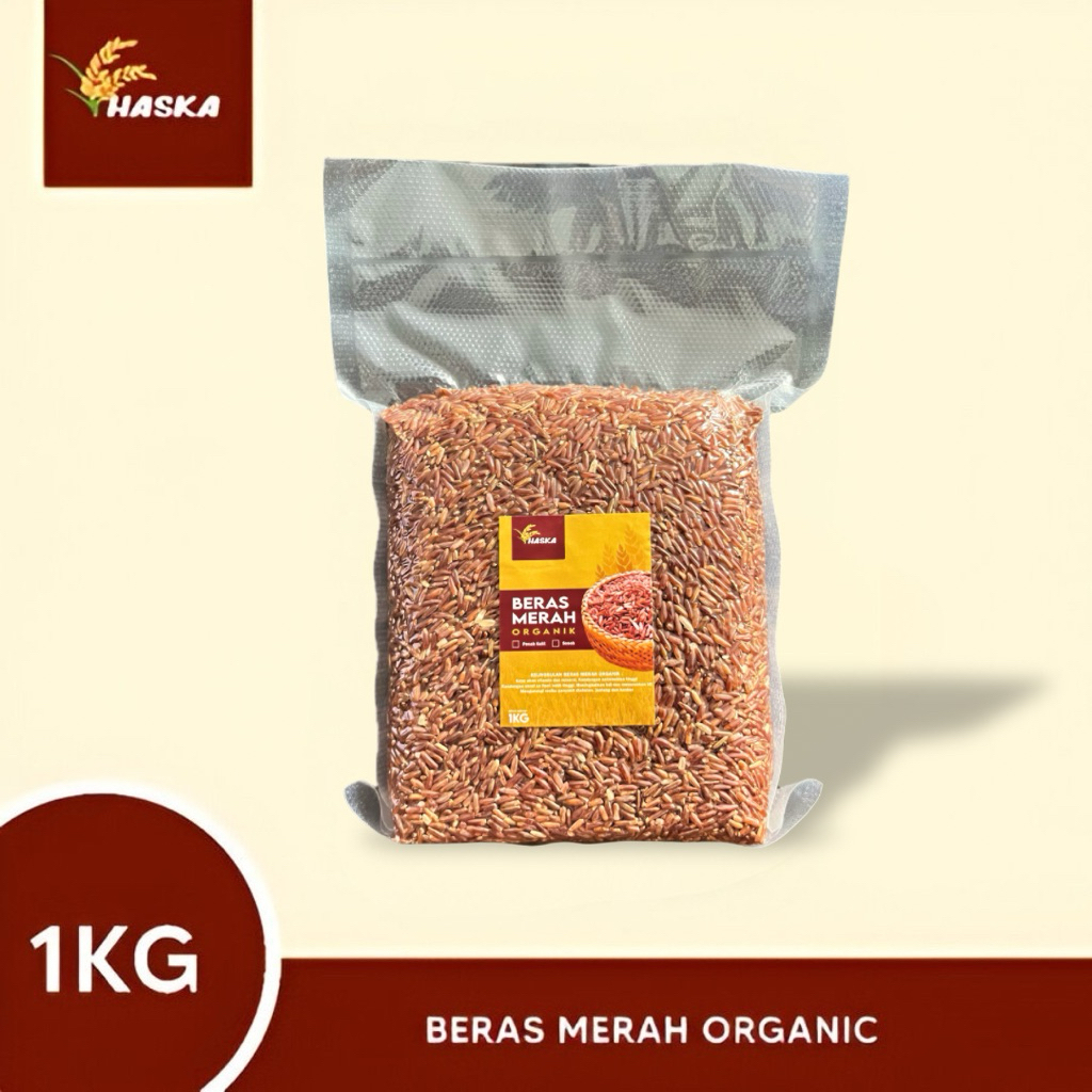 

Beras Merah Organik 1 kg - varian sosoh dan pecah kulit - sehat dan murah untuk diet