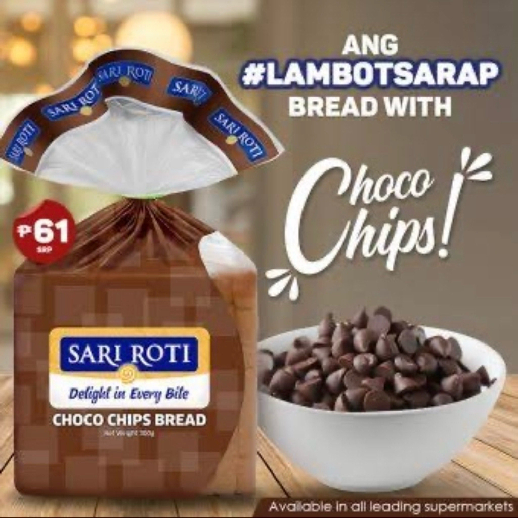 

Roti Tawar Choco Chips Sariroti