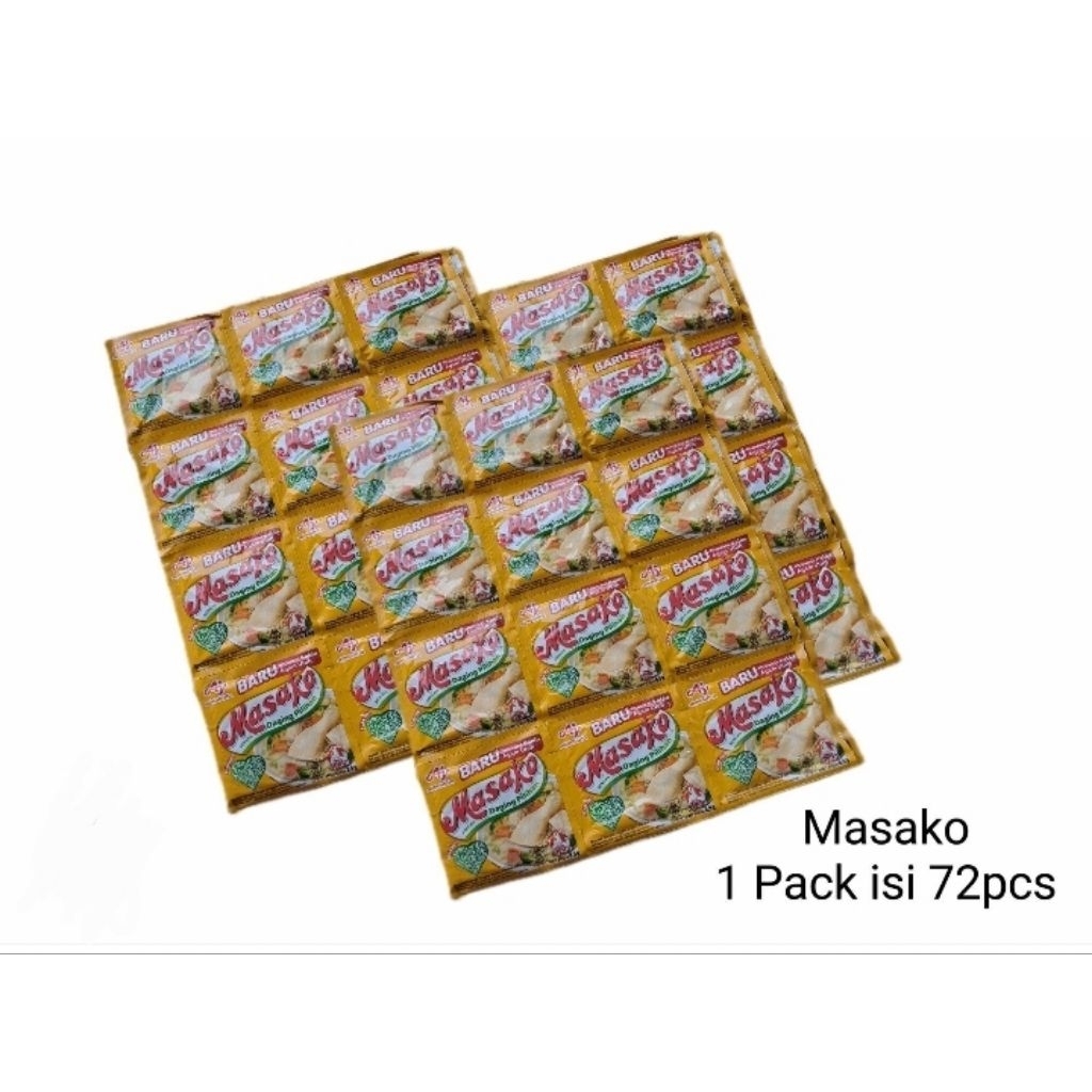 

Masako ayam bumbu kaldu penyedap 8.5g 1lembar 72pcs