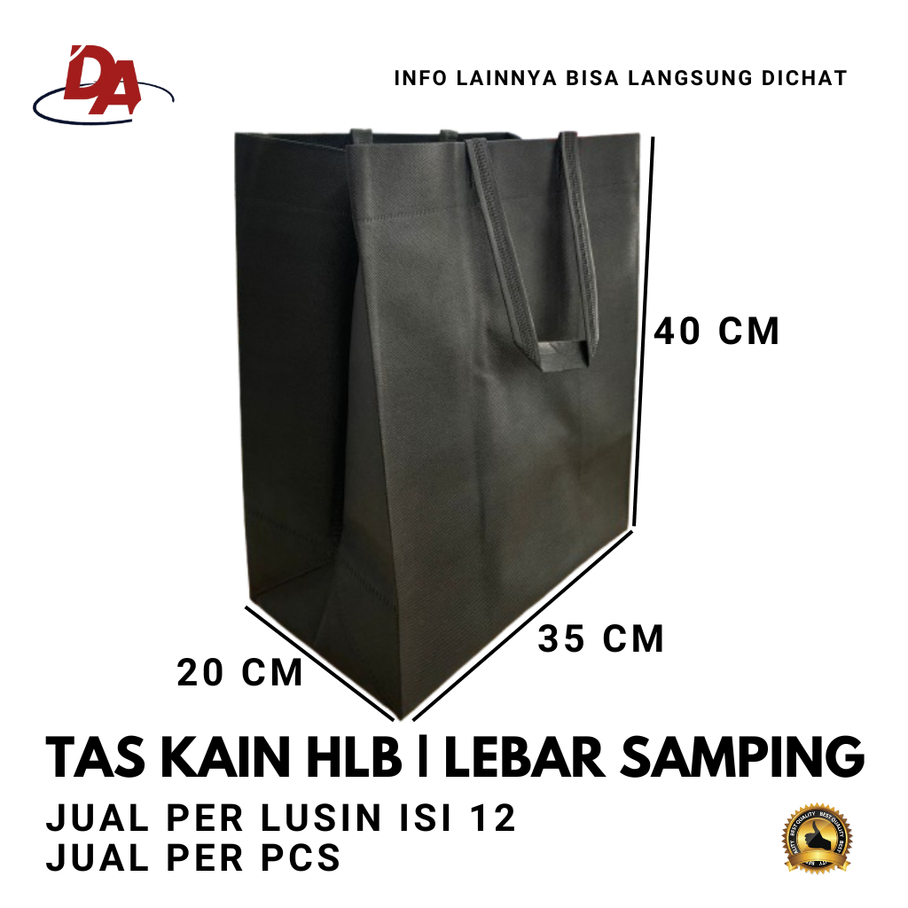 Tas Kain 35x40x20 Per PCS - Tas Spunbond - Tas kain Kanvas - Goodie bag