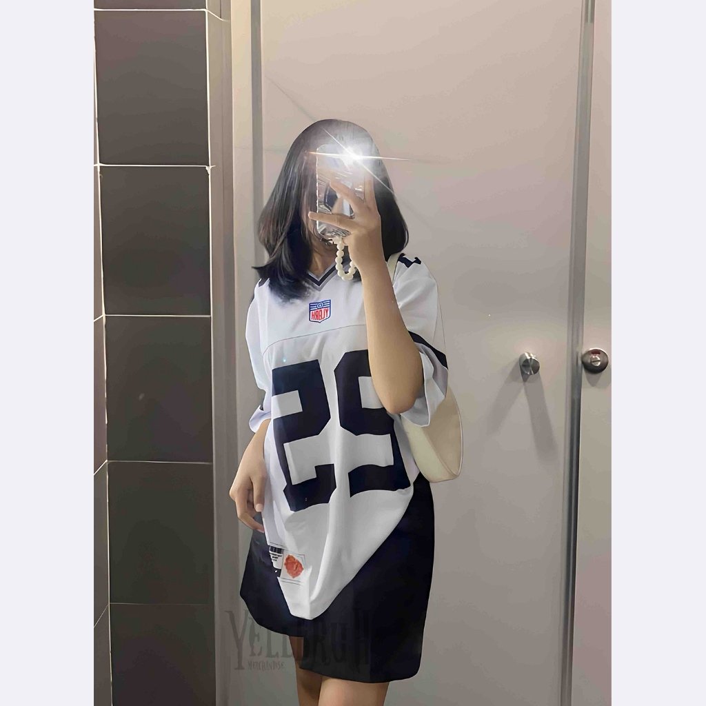 Jersey Oversize Original Yellbruh Jersey Cewek Cowok Kaos Dryfit Premium Vintage Number 25 Justin T 