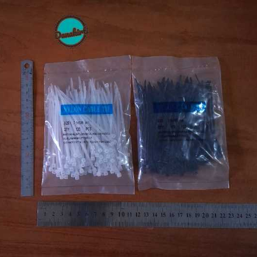 

Cable Ties/ Kabel Tis 2.5 x 100 mm ( Kepala Kecil ) Isi 100 Pcs/ Pak