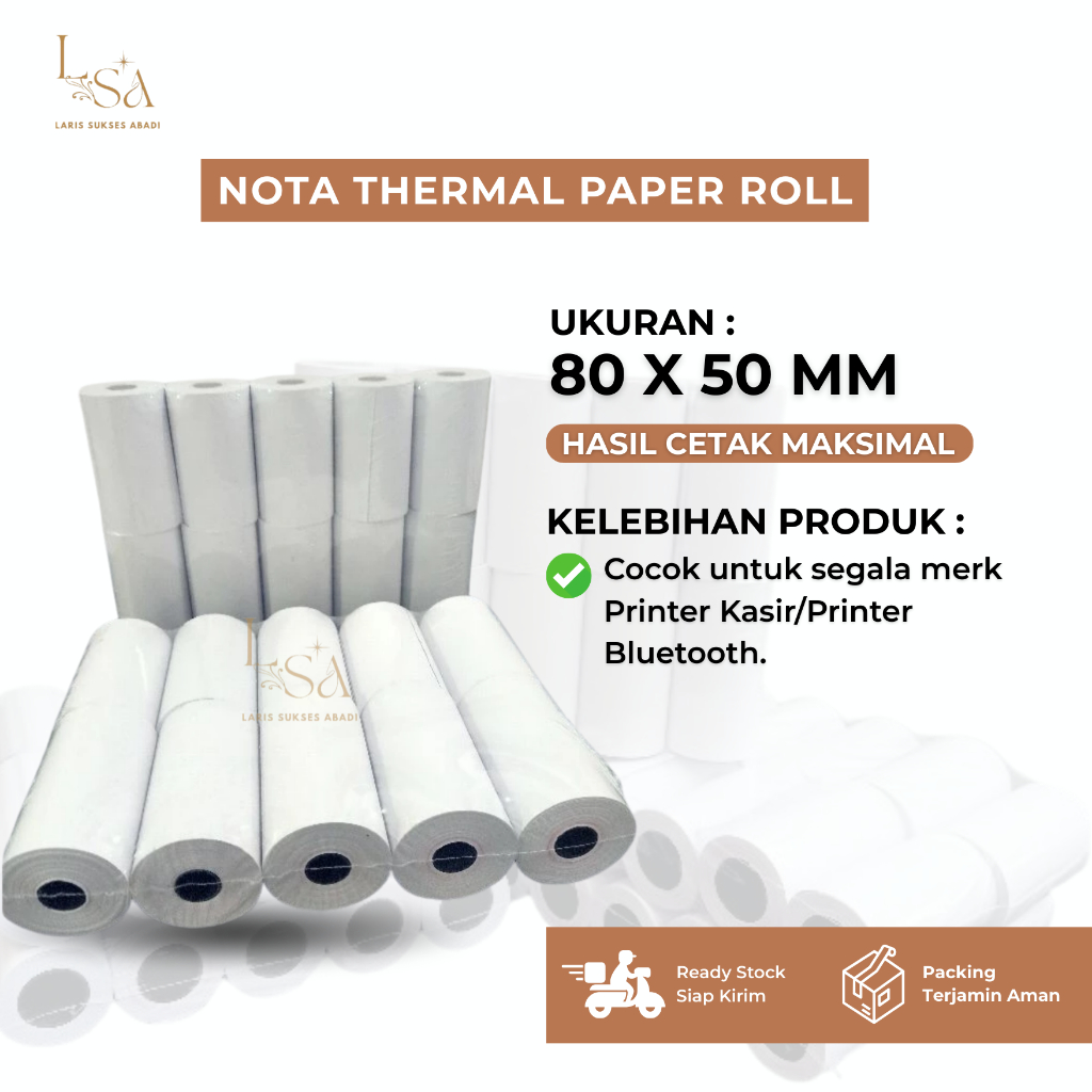 

Nota Thermal 80x50MM Kertas Struk Kasir