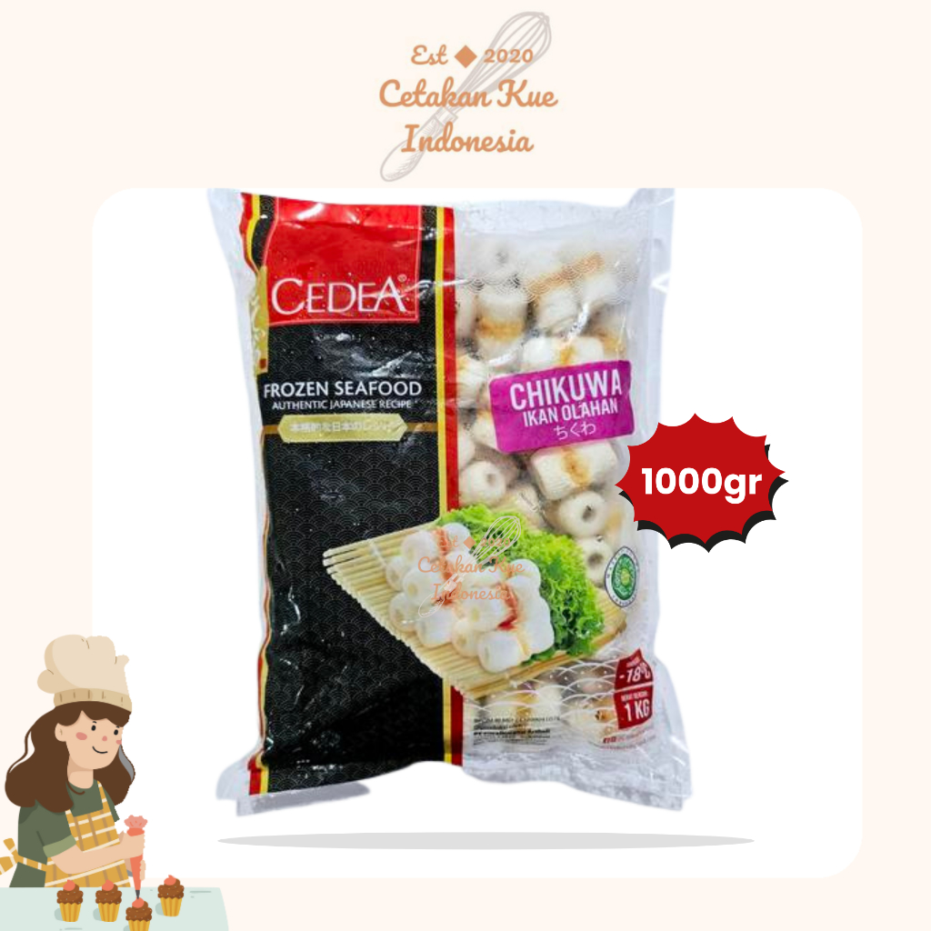 

{CKI} CEDEA CHIKUWA 1KG | FROZEN SEAFOOD CHIKUWA OLAHAN IKAN 1KG