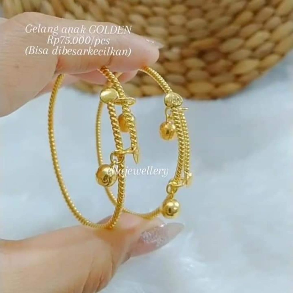 Gelang karo GOLDEN anak2 replika gold24k