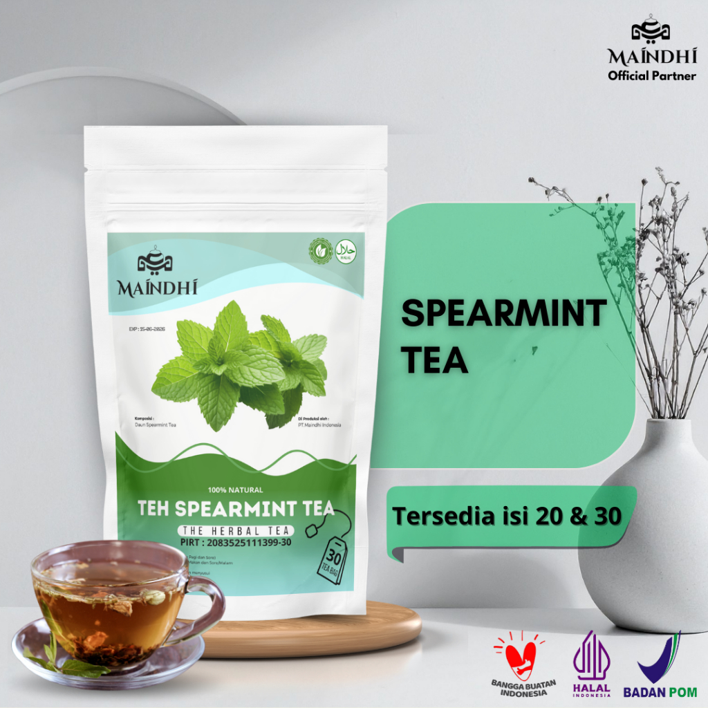 

MAINDHI Teh Spearmint Organik 30 Kantong - Teh Celup Daun Spearmint