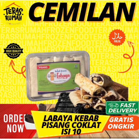 

LABAYA KEBAB PISANG COKLAT ISI 10
