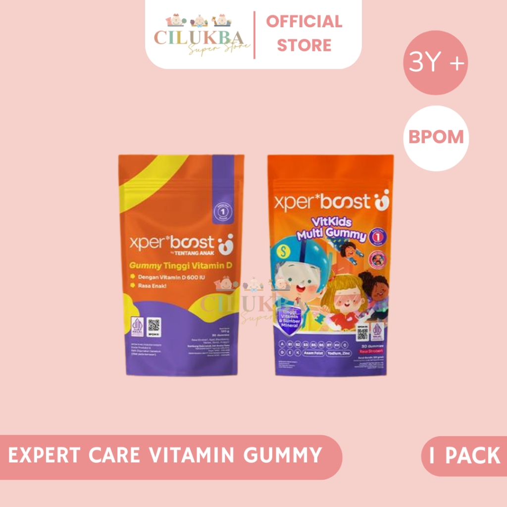 EXPERT BOOST VITAMIN MULTI GUMMY D 600 IU | VITAMIN ANAK | VITAMIN DEWASA | VITAMIN