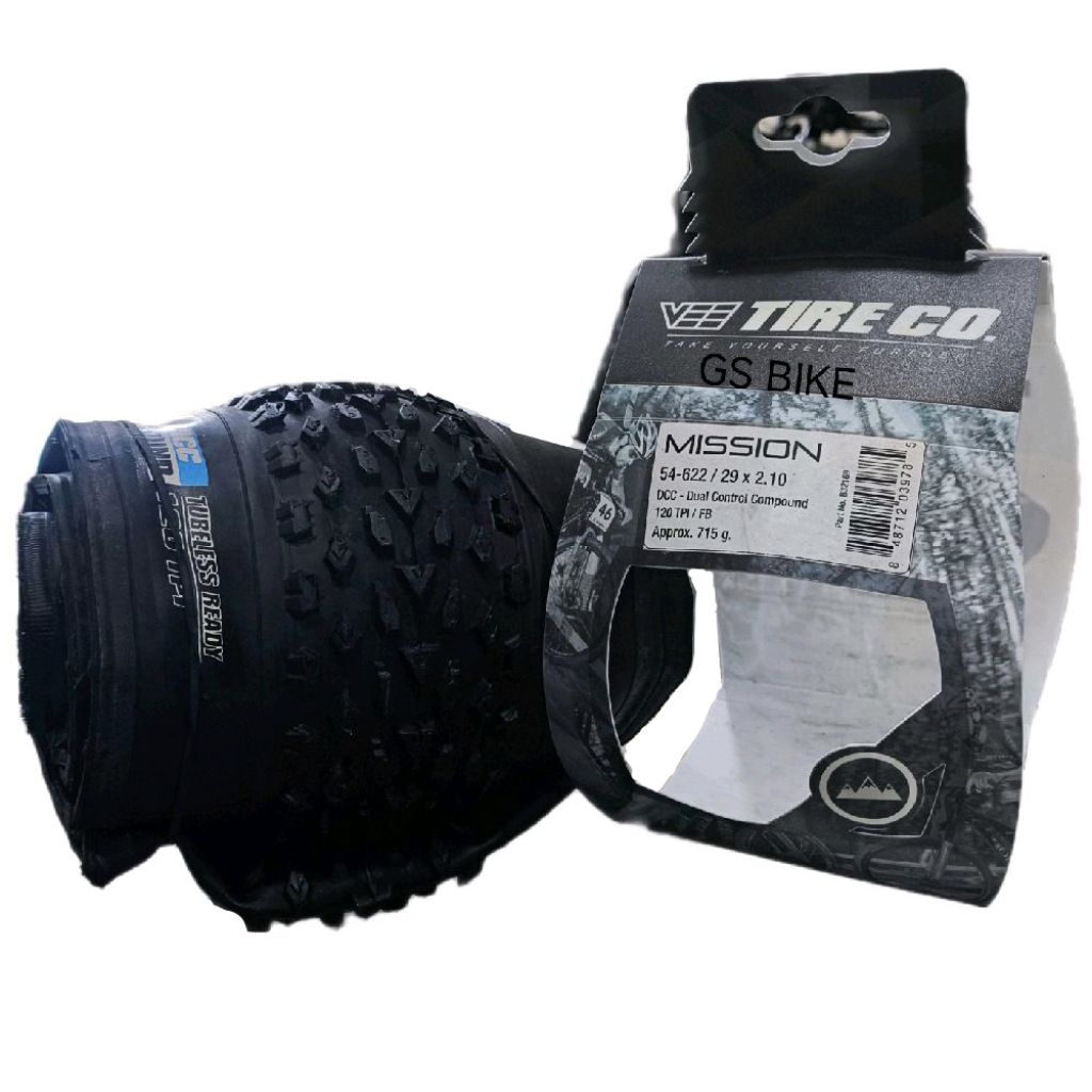 VEE TIRE MISSION DCC TLR 29 x 2.10 Tubeless Ready Kevlar Tires Ban Luar Sepeda MTB mirip PACE CROSSM
