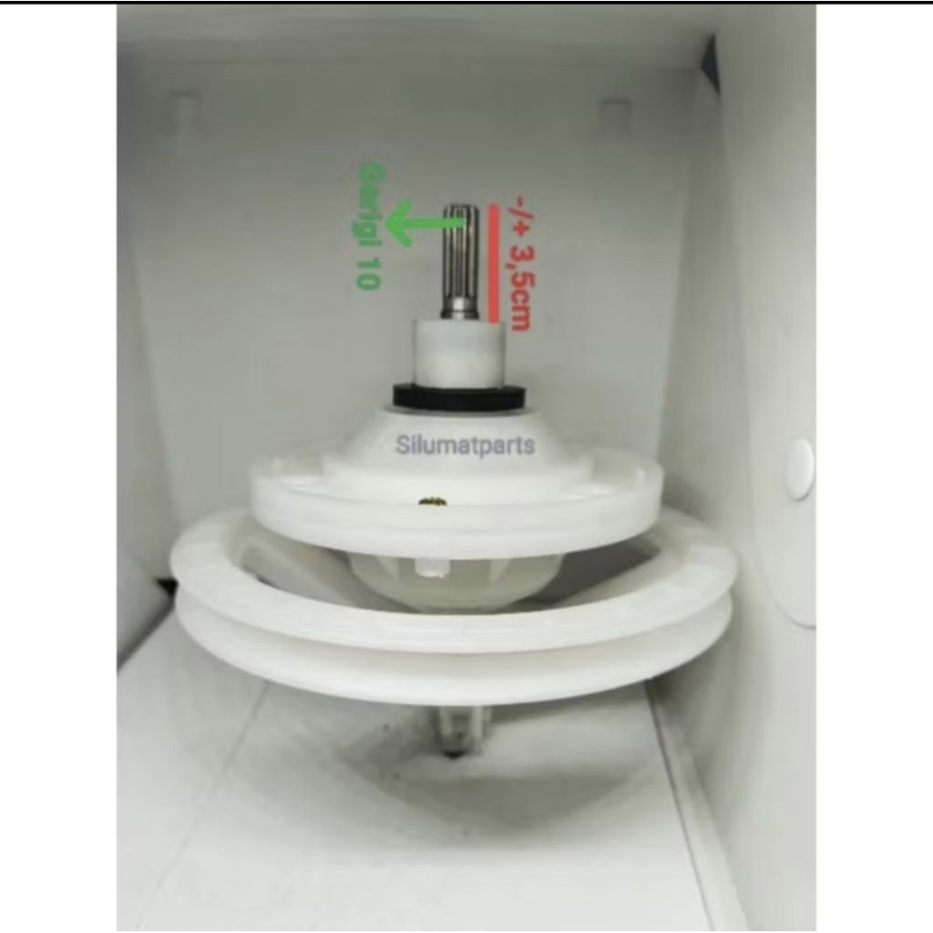 gearbox mesin cuci Sharp 2 tabung