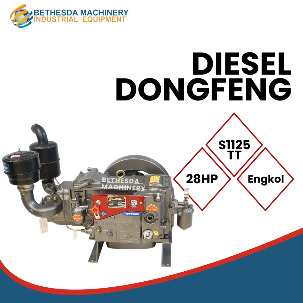 Diesel 28 HP / Mesin Penggerak 28 PK Mesin Diesel DONGFENG S 1125 TT