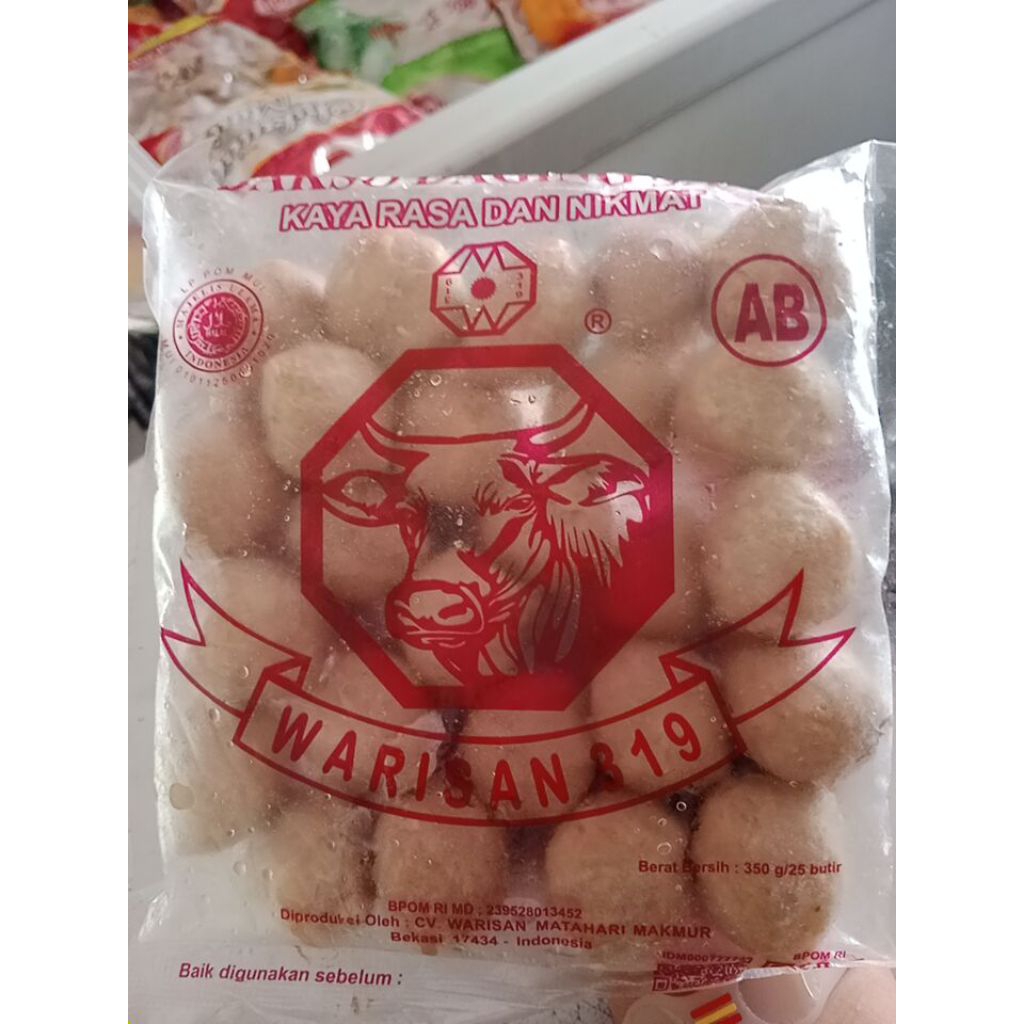 

Bakso daging warisan 319 AB (350 gr)