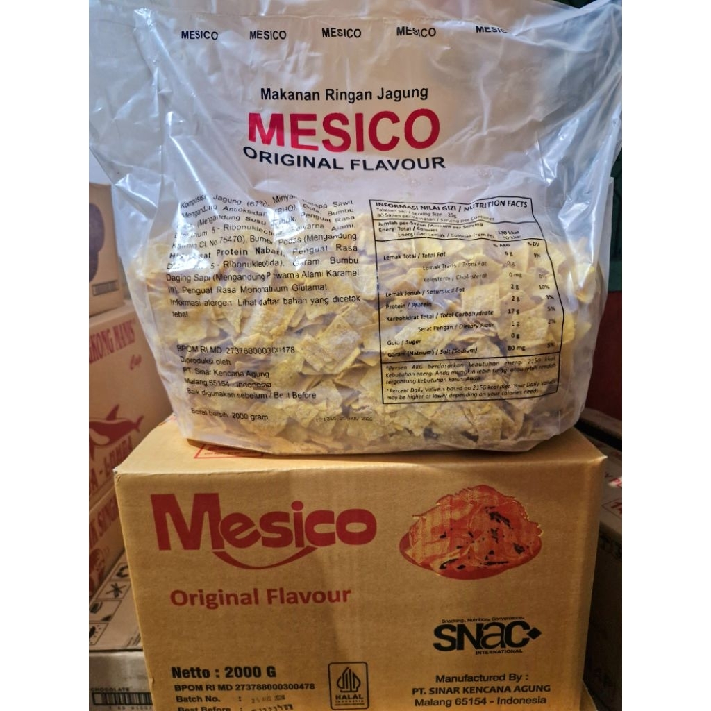 

(CRTN) Mesico / Mexico / Tortila Chips Ball / Kotak Kemasan 2 kg