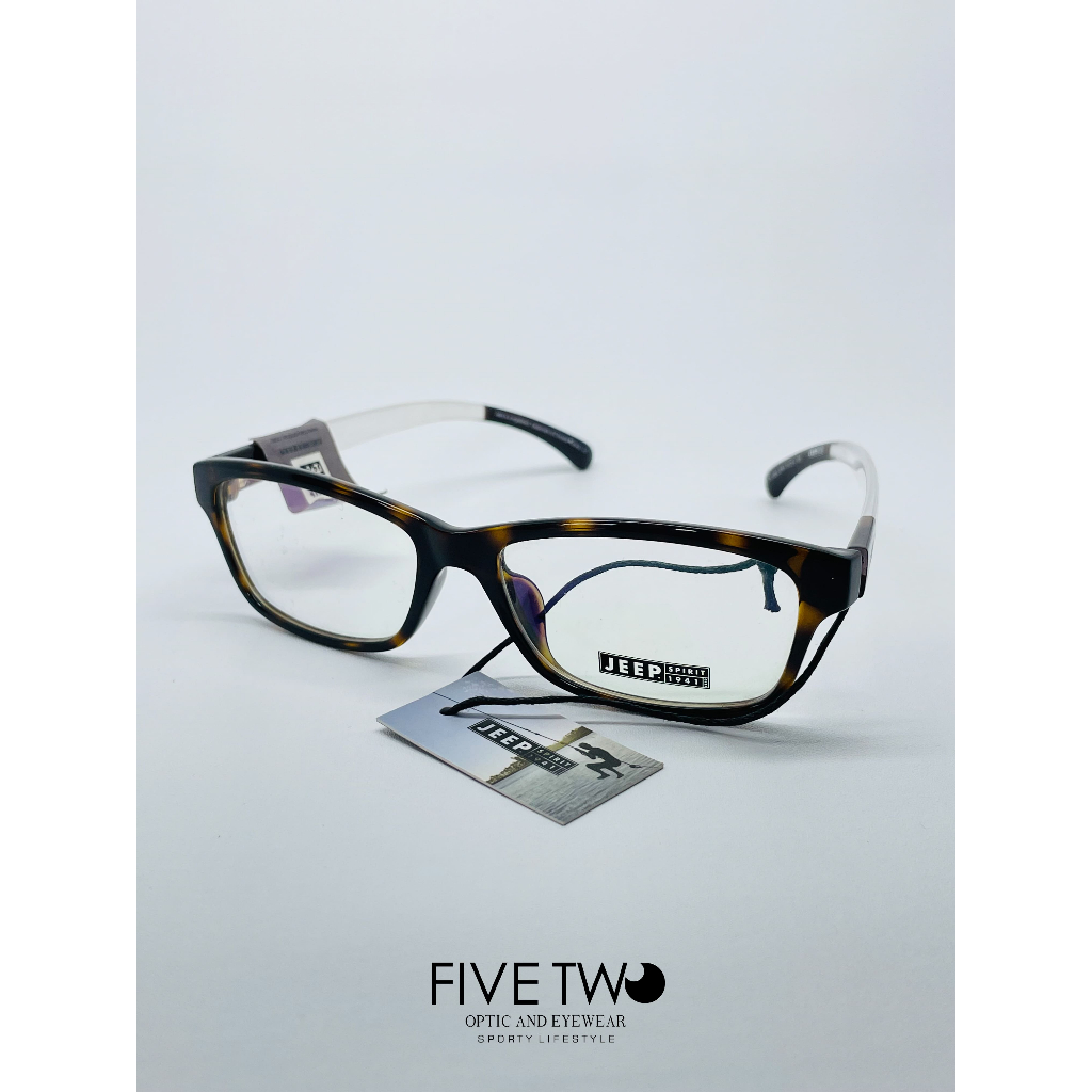 JEEP Spirit 1941 – Frame Kacamata Tortoise Coklat – Pria/Wanita – Minus/Plus/Blue Light