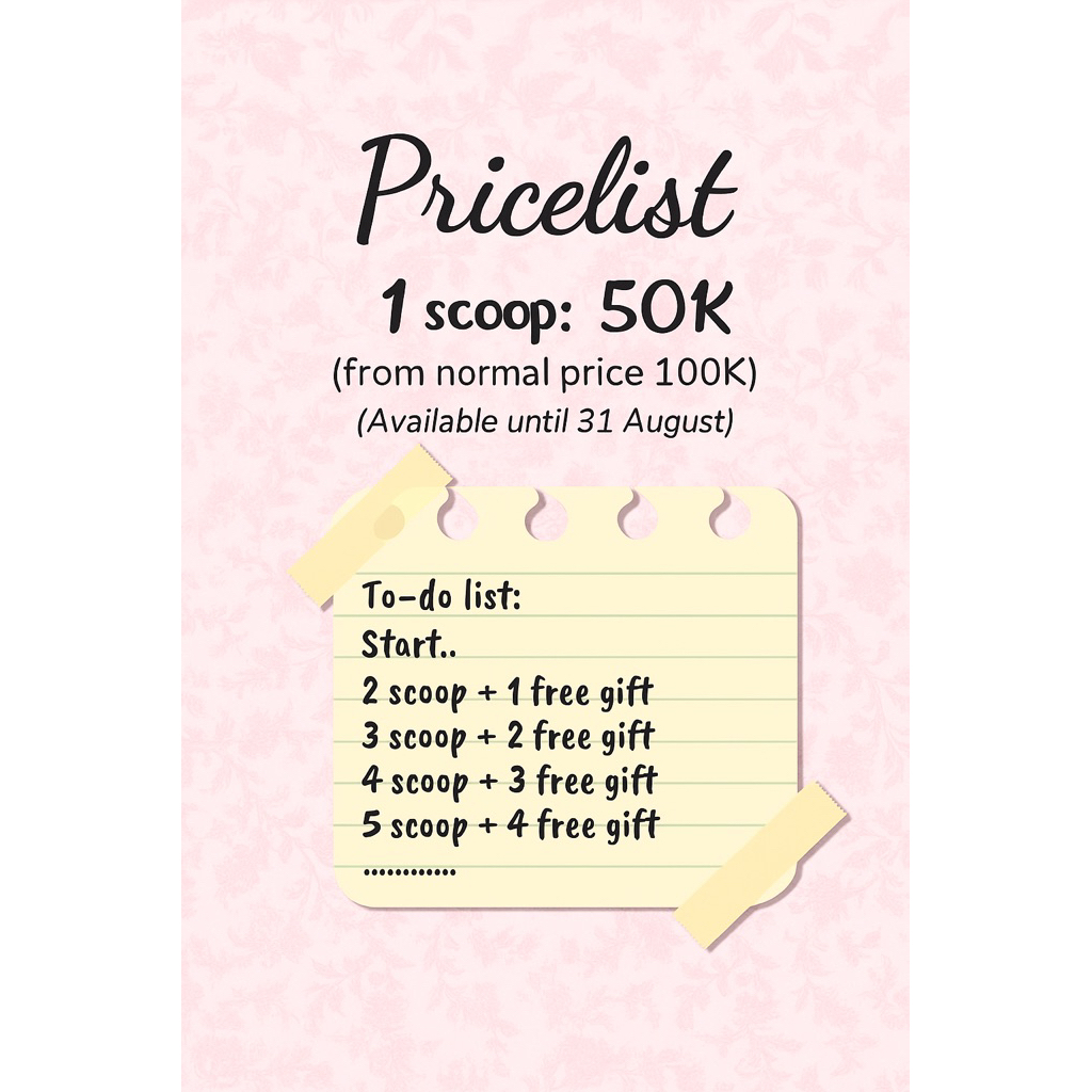 

SCOOP ORDER PINKIE PALACE