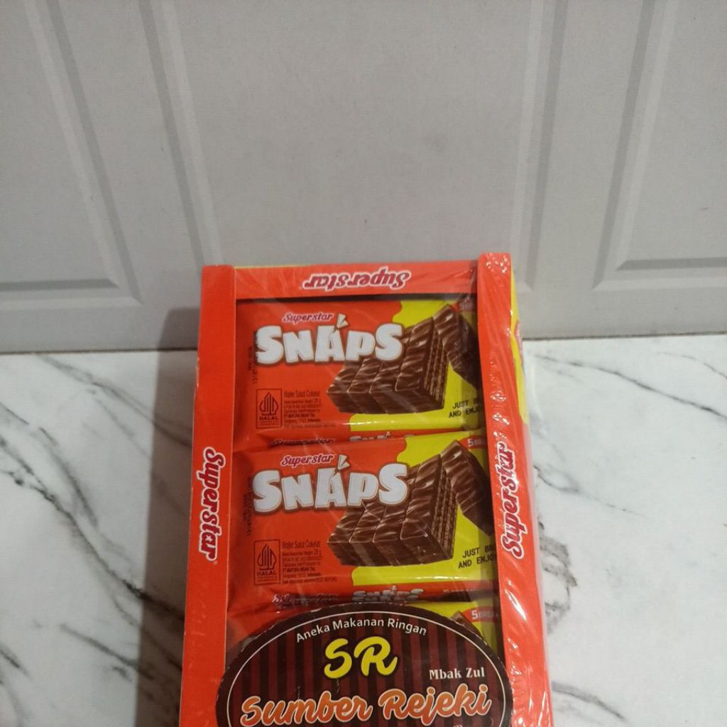 

SUPERSTAR SNAPS WAFER SALUT COKELAT ISI 12 BUNGKUS