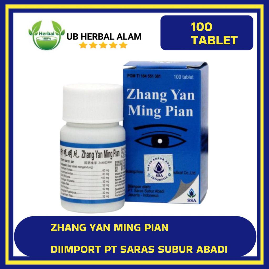 Zhang yan ming pian 100 tablet mata katarak