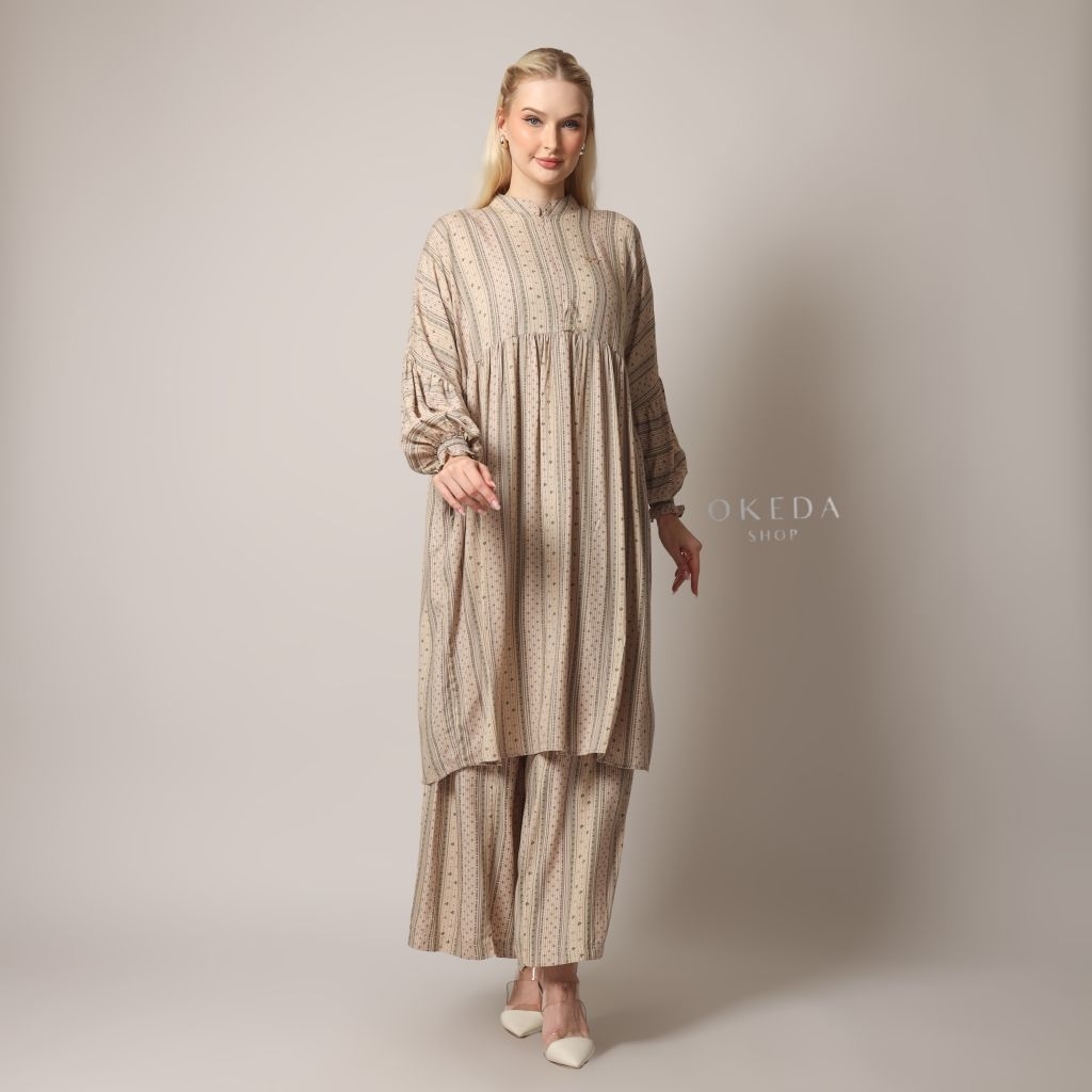 OkedaShop - NAMI SET MIDI - Setelan Celana Wanita Midi Kulot