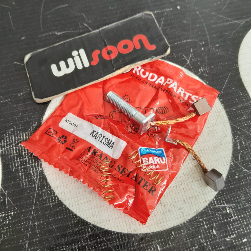 Arang kull Stater / Cool Stater / Carbon Brush / Starter Brush Set Dinamo Honda Karisma / Supra X 12