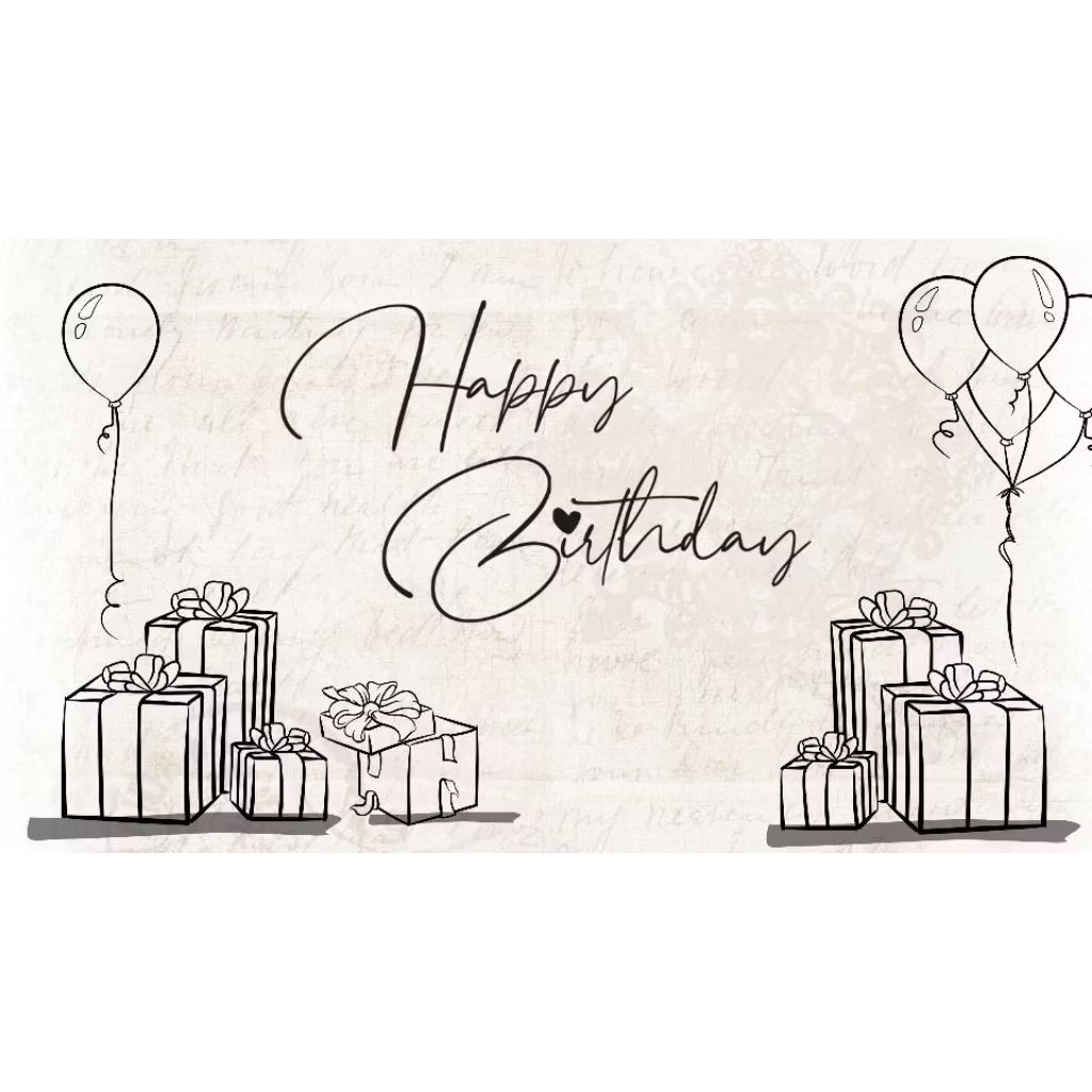 Kertas Ucapan selamat ulang tahun + Free Text Printing