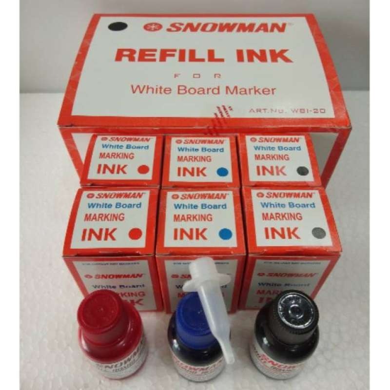 

[oddsolshop] pekanbaru/Snowman Refill Ink / Tinta Spidol Permanen
