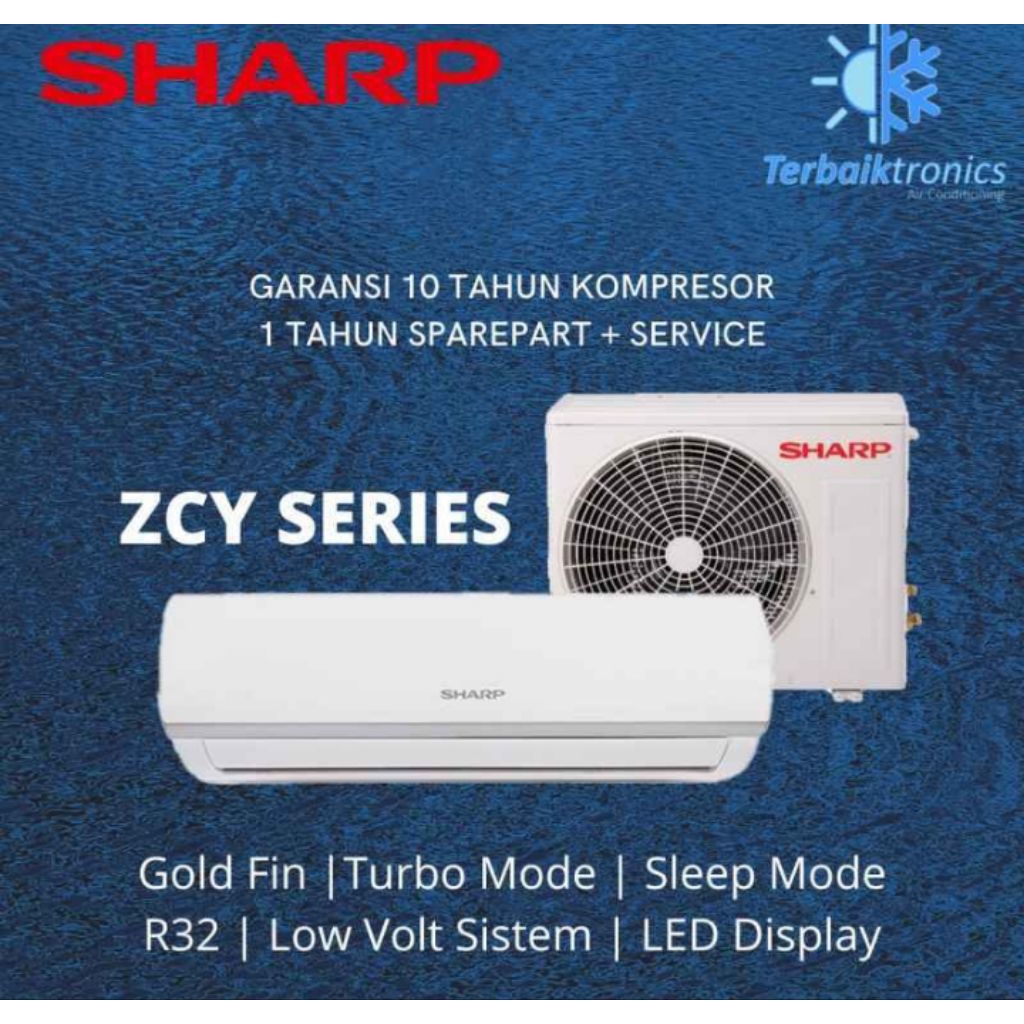 AC SHARP LOW WATT 1/2PK AH-A5ZCY bergaransi resmi 10thn