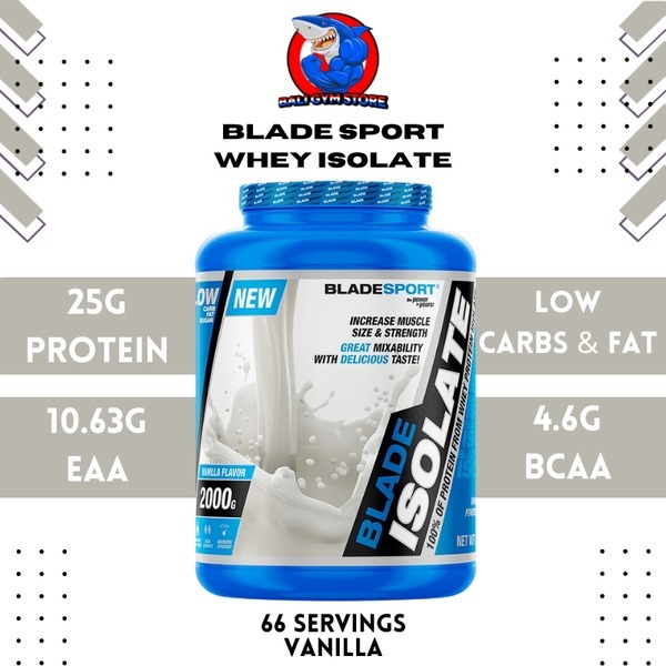 Blade Sports USA BLADE ISOLATE WHEY 4.5 lbs WPI Protein Isolate 2KG Vanilla