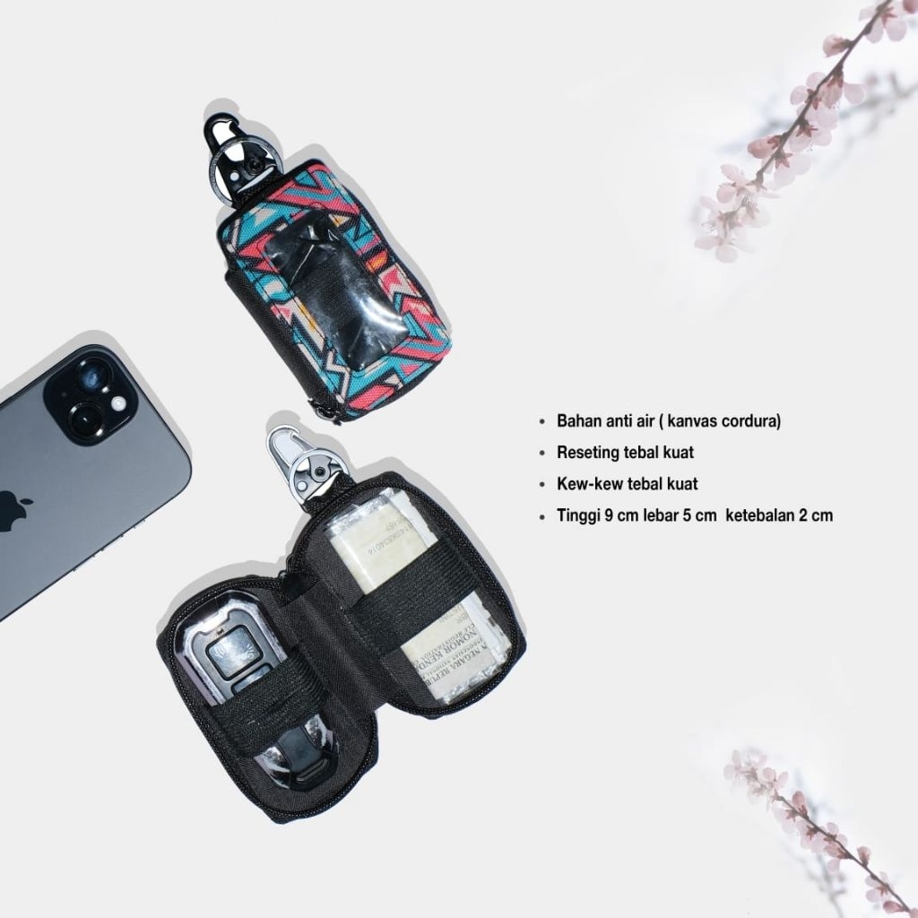 Dompet Stnk Motor Keyless Gantungan Kunci Remot Mobil