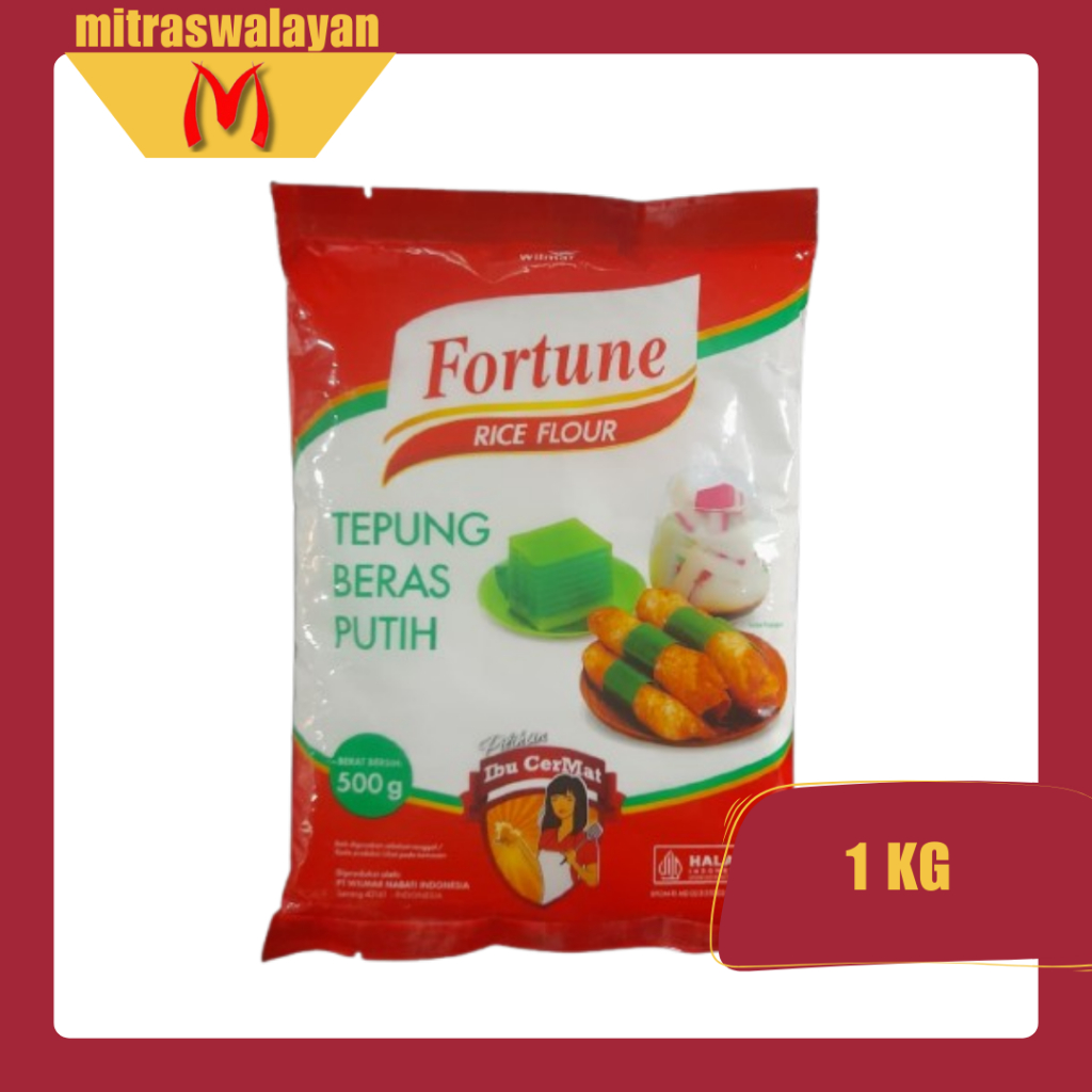 

FORTUNE Tepung Beras Putuh Kemasan 500 gr