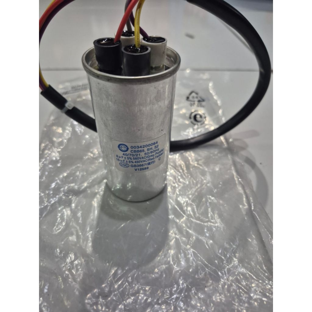 Kapasitor mesin cuci 2 tabung AQUA 20kg original