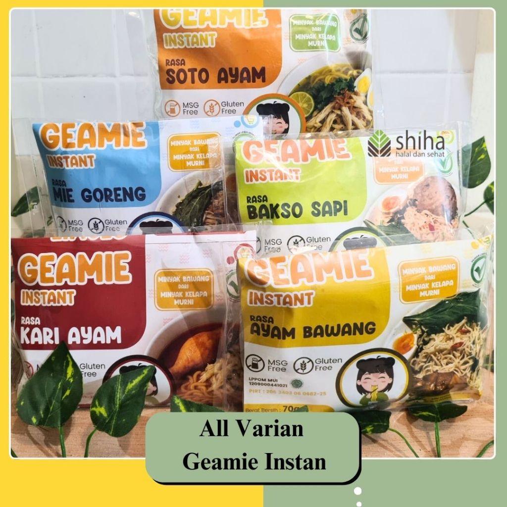 SHIHA Geamie Mie Instant Gluten Free Non MSG